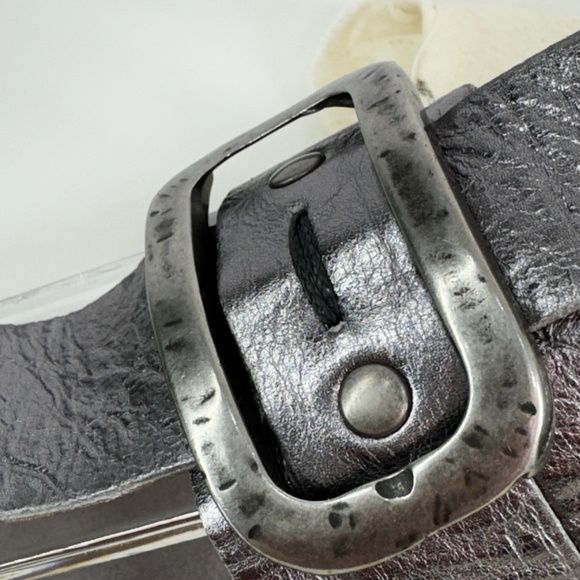 A.S.98 Italian Leather Sandals – Metallic Silver Buckle Thong – Rare - Picture 7 of 15